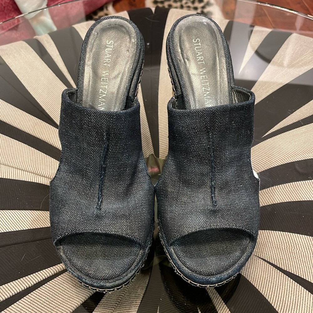 Stuart Weitzman Whipstitch Trim Espadrilles